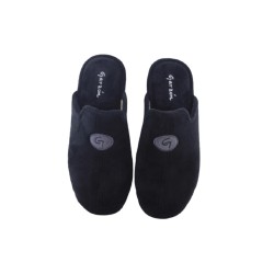 Garzon Zapatillas de casa para Hombre Logo en pala Color Negro