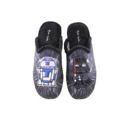 Garzon Zapatillas de casa para Hombre y Nino Divertido dibujo inspirado en Star Wars Color Negro