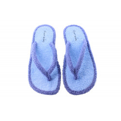 Garzon Zapatillas de Casa para Mujer Pala en toalla suave Color Azul